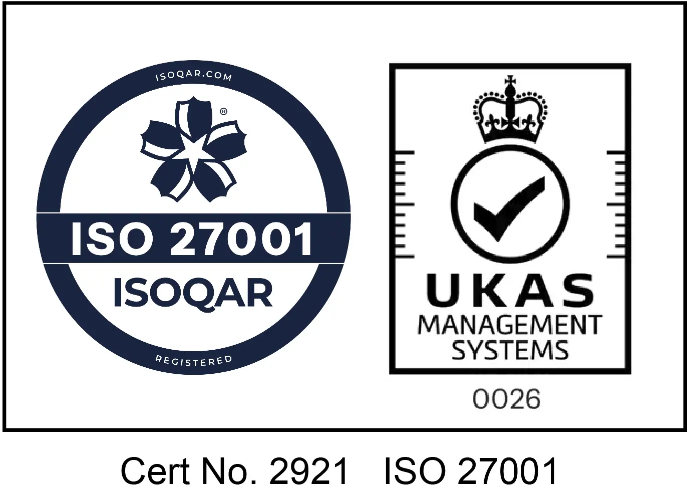 ISO27001 Certification logo – ramsac