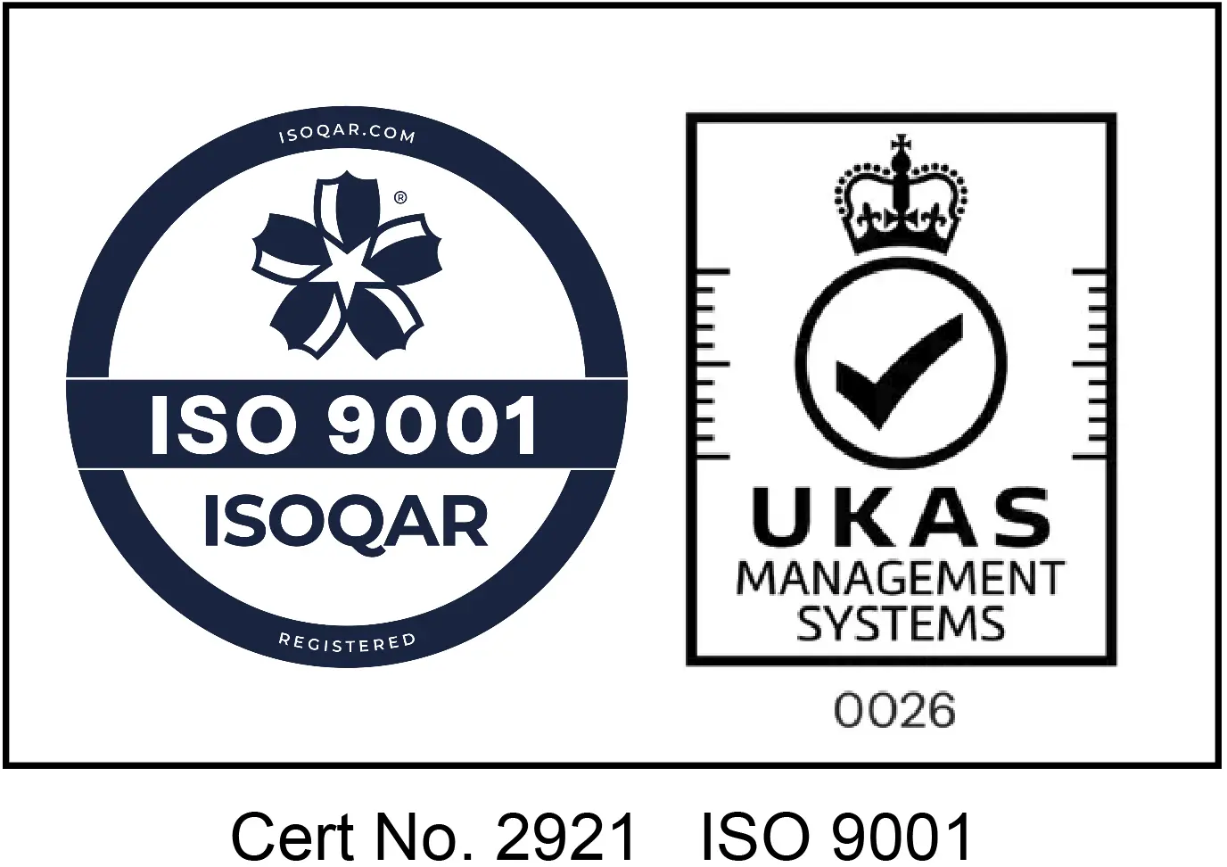 ISO9001 Certification logo – ramsac